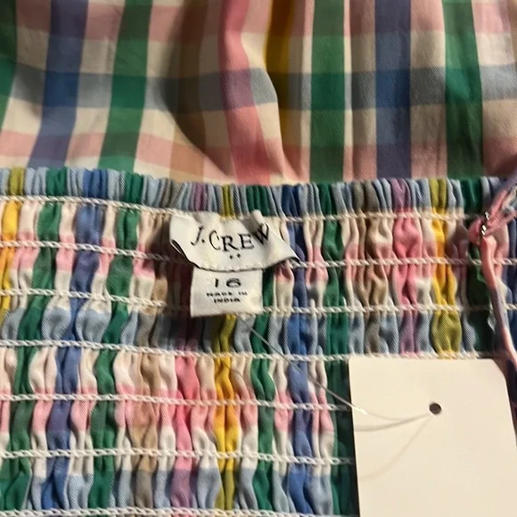 J. Crew Multicolor Gingham Maxi Dress - Picture 8 of 8